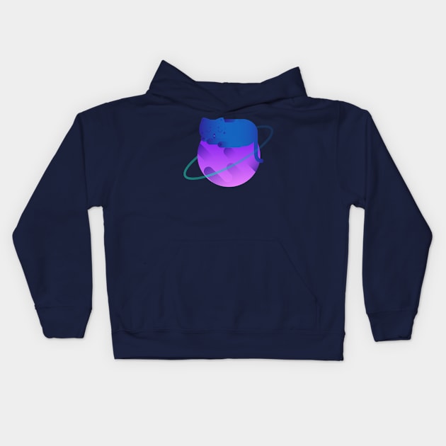 Space Serenity Kids Hoodie by BadOdds